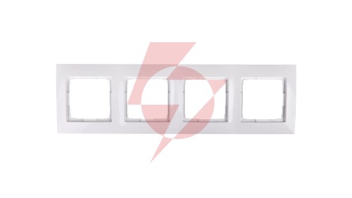 Simon 54 Premium Ramka poczwórna biała /do karton-gips/ DRK4/11