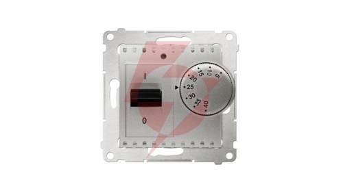 Simon 54 Regulator temperatury 5-40C IP20 srebrny mat DRT10W.02/43
