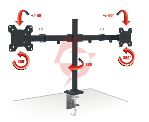 Uchwyt tv ax pixel twin opticum 13-27