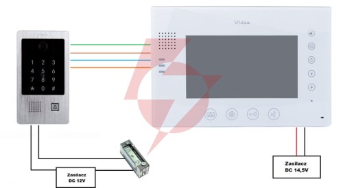 Wideodomofon vidos m670w-s2/s20da