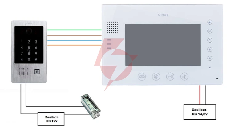 Wideodomofon vidos m670w-s2/s20da