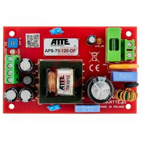 Zasilacz sieciowy smps 12v 6a 72w atte aps-70-120-of