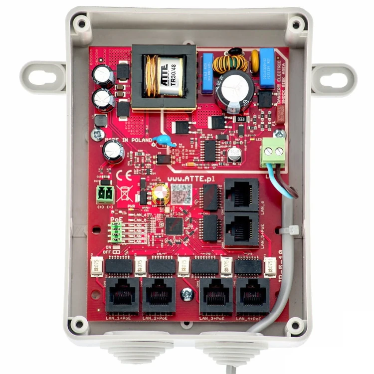 Switch 5-portowy poe atte ipb-5-10a-s4
