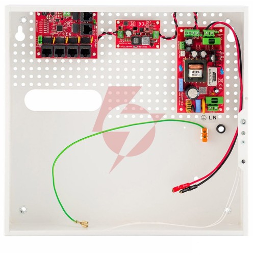 Switch poe 5-portowy z zasilaniem buforowym atte ipups-5-11-f