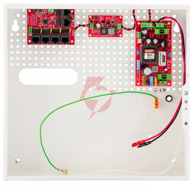 Switch poe 5-portowy z zasilaniem buforowym atte ipups-5-11-f