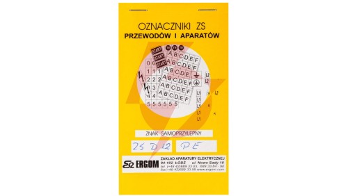 Znaki samoprzylepne ZS D12/PE E04ZP-02030401300