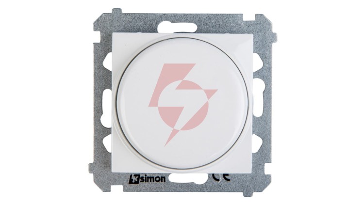 Simon 54 Ściemniacz naciskowo-obrotowy 20-500W biały DS9T.01/11