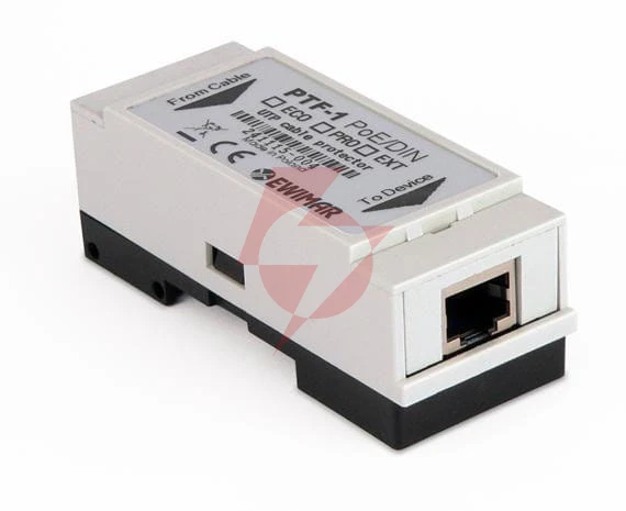 Ogranicznik przepięć lan na szynę din serii extreme ewimar ptf-51-ext/poe/din