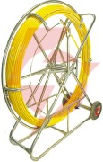 Włókno szklane do przeciągania kabli 8mm / 150m (pilot / stalka) pe + stojak