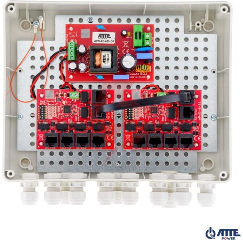 Switch zewnętrzny 10-portowy poe atte ip-9-11-l2