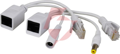 Zestaw adapterów poe ze złączami typu rj pulsar p-poe1