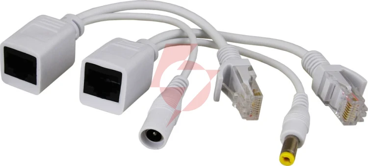 Zestaw adapterów poe ze złączami typu rj pulsar p-poe1