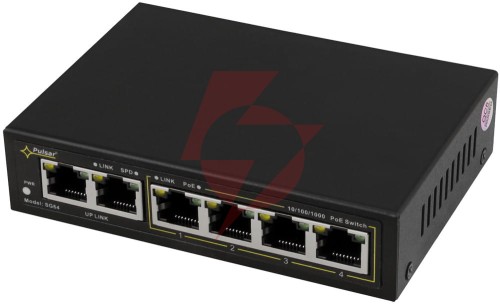 Switch gigabit poe 4+2 pulsar sg64