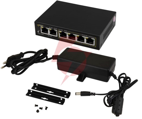 Switch gigabit poe 4+2 pulsar sg64