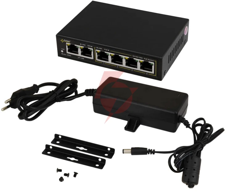 Switch gigabit poe 4+2 pulsar sg64
