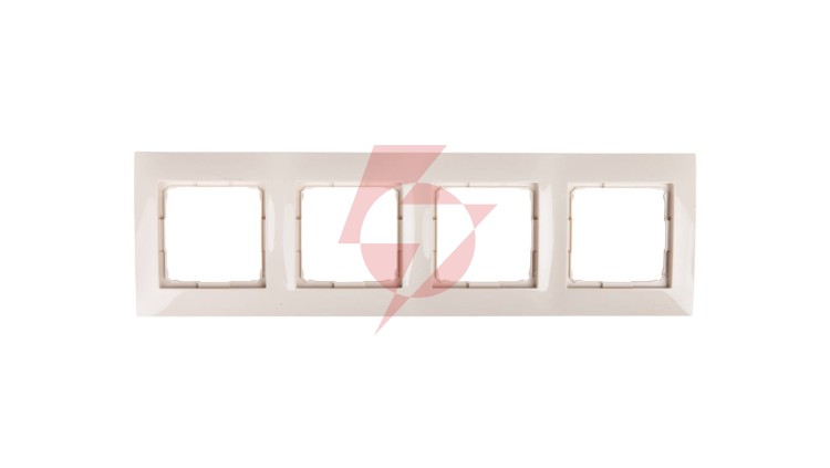 Simon 54 Premium Ramka poczwórna kremowa /do karton-gips/ DRK4/41