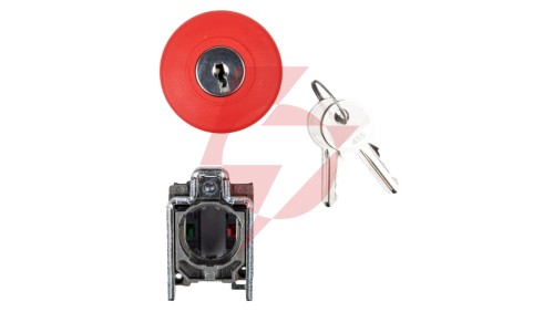 Przycisk bezpieczeństwa 22mm 1Z 1R IP66 klucz XB4BS9445