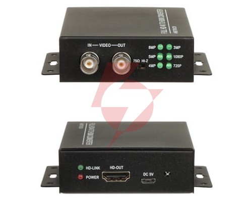 Konwerter hv/hdmi+hv-hv/hdmi+hv-v2. ahd/hd-cvi/hd-tvi/cvbs na hdmi