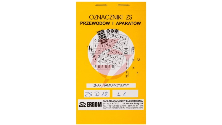 Znaki samoprzylepne ZS D12/L1 E04ZP-02030400500