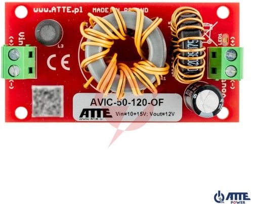 Przetwornica atte dc/dc avic-50-120-of 10-15v 50w 4a