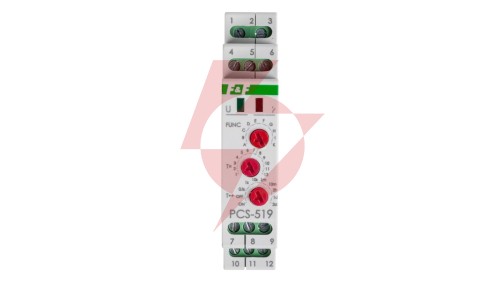 Przekaźnik czasowy 2P 8A 0,1sek-576h 230V AC, 24V AC/DC wielofunkcyjny PCS-519DUO