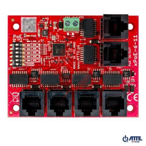 Switch 5-portowy poe atte xpoe-6-11-of