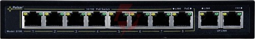 Switch poe pulsar s108 8+2 uplink poe+ 120w