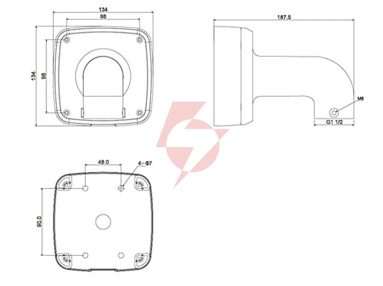 Uchwyt dahua pfb302s-v2