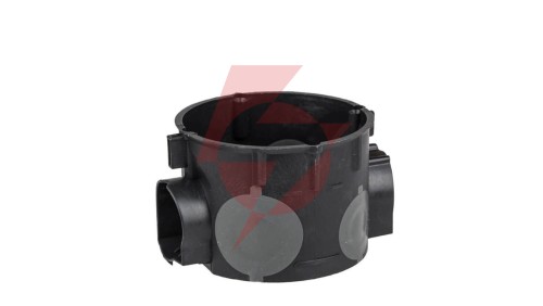 Puszka podtynkowa 60mm płytka z membranami przebiciowymi czarna wiatroszczelna E106-2K 83106007 /25szt./