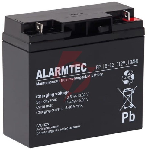 Akumulator agm alarmtec serii bp 12v 18ah