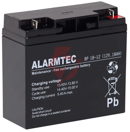Akumulator agm alarmtec serii bp 12v 18ah