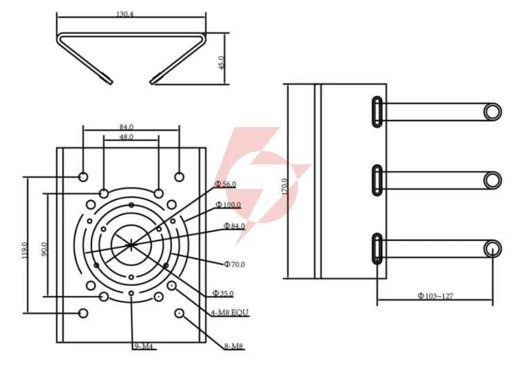 Uchwyt słupowy dahua pfa150-v2