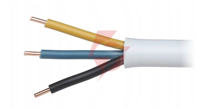 Przewód elektryczny drut okrągły ydy 3x1,5mm2 450/750v mercor 1m