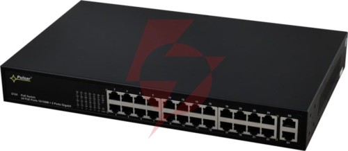 Switch poe pulsar s124 24+2 uplink poe+ gigabit