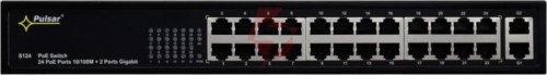 Switch poe pulsar s124 24+2 uplink poe+ gigabit