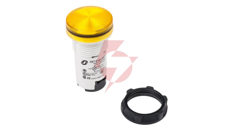 Lampka sygnalizacyjna 22mm żółta 230V AC XB7EV05MP
