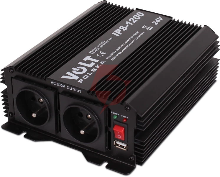Przetwornica volt polska ips-1200 24v 230v 800/1200w