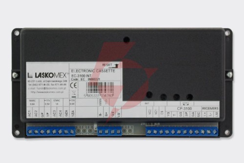 Laskomex kaseta elektroniki ec-3100r-2 int - do systemu obsługującego 8 wejść głównych