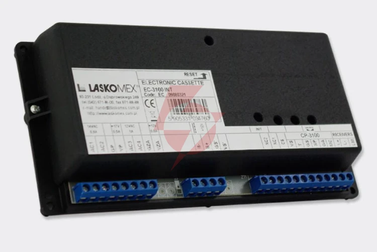 Laskomex kaseta elektroniki ec-3100r-2 int - do systemu obsługującego 8 wejść głównych