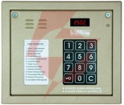 Laskomex cp-2502nr beżowy panel audio z mini listą lokatorów i z czytnikiem kluczy rfid