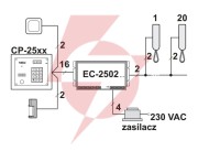 Laskomex cp-2502np srebrny panel audio z mini listą lokatorów