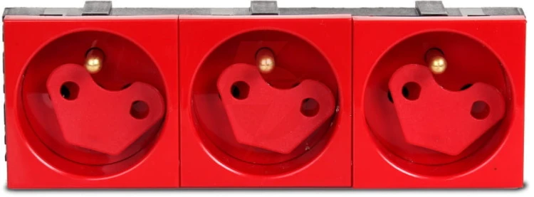 Gniazdo 3m elektryczne potrójne + blokada