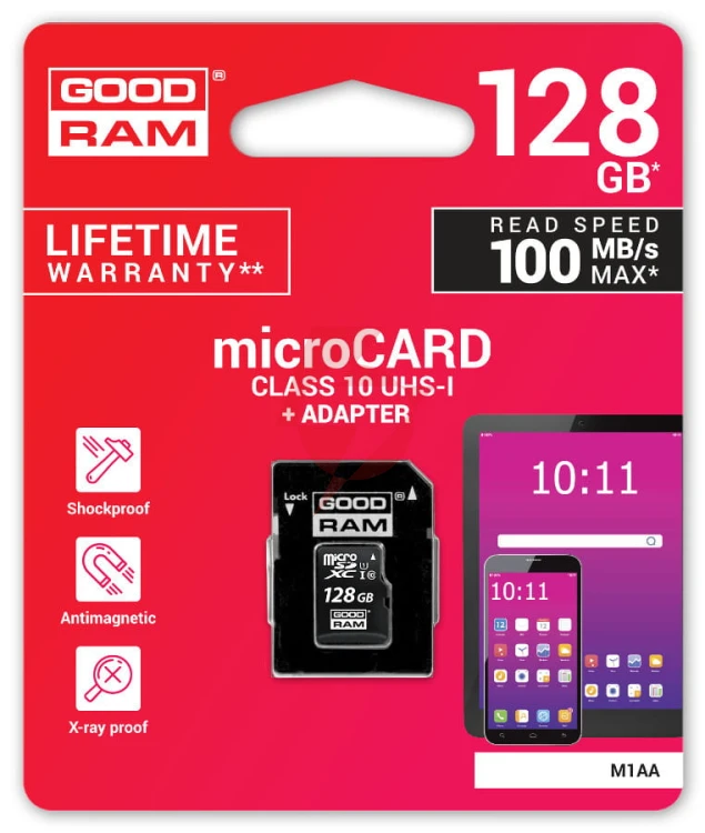Karta pamięci microsd goodram uhs-i 128gb
