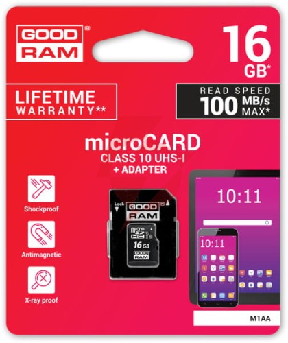 Karta pamięci microsd goodram uhs-i 16gb