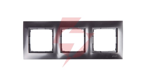 Simon 54 Premium Ramka potrójna antracyt /do karton-gips/ DRK3/48
