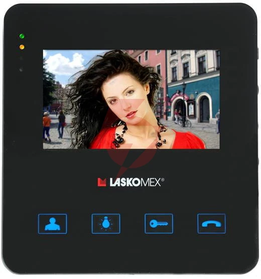 Laskomex monitor mvc-8251 czarny kolor 4.3 cala z obsługą centrali portierskiej pr1