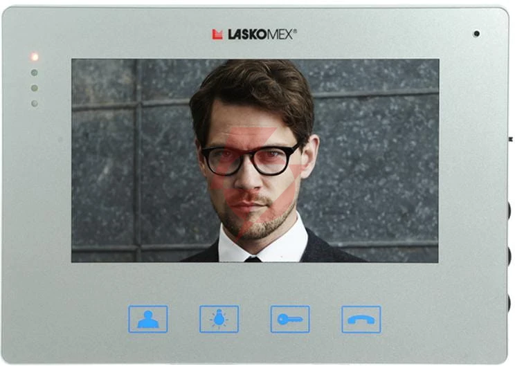 Laskomex monitor mvc-8151 srebrny kolor 7" 