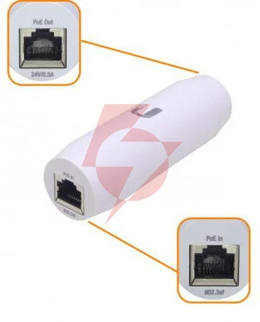 Ubiquiti instant poe indoor adapter 48v 802.3af gigabit (ins-3af-i-g)