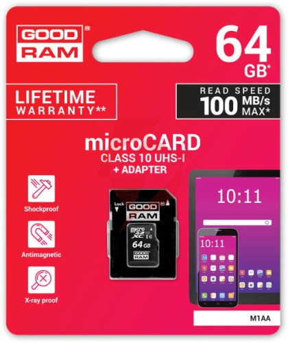 Karta pamięci microsd goodram uhs-i 64gb