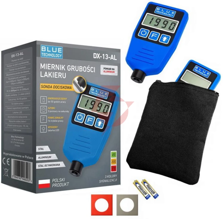 Miernik grubości lakieru blue technology dx-13-al